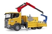 Leketøysbil - Bruder Scania Super 560R construction truck w.crane.2 pal - BR3551