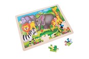 Puslespill - Playwood Wooden Jigsaw Puzzle Wild Animals Tre - RS204A