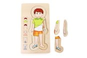 Puslespill - Small Foot - Wooden Body Puzzle Boy 29st. Tre - 5842