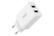 Mobil - Andre tilbehør - XO Wall charger  L119 2x USB-A  18W (white) - L119