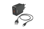 Mobil - Adaptere og ladere - Hama Charger Micro-USB 220V Black 1.5m - 00201621