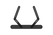 Veggmontering, AV-braketter & AV-møbler - Sanus SANUS Soundbar Mount for Sonos Ray Black - WSSAMF1-B2