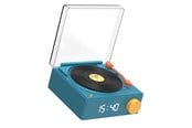 Dekorasjon - MOB Speaker Alarm Clock Vinyl Retro Blue - VS-80-BL1