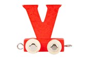 Treleker - Small Foot - Wooden Letter Train Color - V - 10372