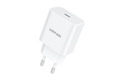 Mobil - Adaptere og ladere - Vipfan Network charger  E04 USB-C 20W QC 3.0 (white) - E04