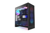 Kabinett - NZXT H7 Flow RGB (2024) - All Black - Kabinett - Miditower - Svart - CM-H72FB-R1