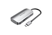 Dokkingstasjon - Vention Docking Station USB- C > 3x USB 3.0 - SD. TF. PD. 0.15m Grey - TNHHB