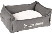 Hund - FLAMINGO Basket Dream Away Grey S 50x40x20CM - 540058511544