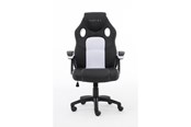 Gamingstol - Raptor Gaming Chair GS-40 Compact PU & Fabric Black/White - RG-GS40 black/red