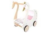 Dukker, Bamser & Utstyr - Small Foot - Wooden Doll Pram Swan - 12283