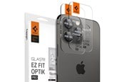 Mobil - Andre tilbehør - Spigen Glass tR EZ Fit Optik Pro 2 Pack - Black - iPhone 16/15/14 Pro / 16/15/14 Pro Max - AGL05205