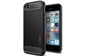 Mobil - Deksel og etui - Spigen Rugged Armor - black - iPhone SE 2016/5s/5 - 041CS20167