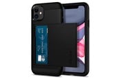 Mobil - Deksel og etui - Spigen Slim Armor CS - black -  iPhone 11 - 076CS27435