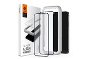 Mobil - Beskyttelsesglass - Spigen Glas tR ALM FC Black - 2 Pack - iPhone 12 mini - AGL01812