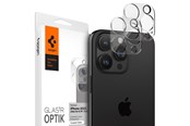 Mobil - Andre tilbehør - Spigen Glass tR Optik 2 Pack - Crystal Clear - iPhone 16/15/14 Pro / 16/15/14 Pro Max - AGL05761