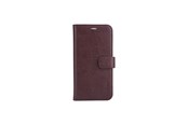 Mobil - Deksel og etui - Radicover Anti Radiation Mobile Case PU Leather iPhone 13 Flipcover Brown - RAD262