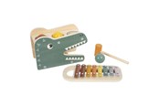 Treleker - Small Foot - Wooden Xylophone and Hammer Bench Safari 5 pcs. - 12461