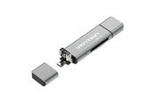 Flashminneadapter - Vention SD and microSD Card Reader with USB-A/microUSB and USB-C - CCJH0