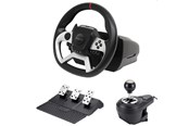 Spill - Tilbehør - MAXX TECH PRO FF RACING WHEEL KIT (WHEEL 3-PEDAL SET & SHIFTER) - Wheel, gamepad and pedals set - Sony PlayStation 4 - MXT-PROFFW