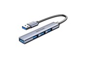 USB-hub - Vention Mini Hub USB 3.0 to USB 3.0/3x2.0 0.15m USB-hub - USB 3.0 - 3 porter - Grå - CKOHB