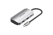 Dokkingstasjon - Vention USB-C Docking Station to 4x USB3.0 0.15m Gray - TNBHB