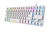 Tastatur - Trust GXT 833W THADO - Gamingtastatur - Nordisk - Hvit - 25403