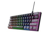 Tastatur - Trust GXT867 ACIRA 60% - Gamingtastatur - Nordisk - Svart - 25452