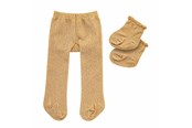 Dukker, Bamser & Utstyr - Heless Doll Tights with Socks - Gold 35-45 cm - 476