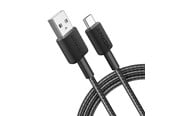 USB - Anker 322 USB-A to USB-C Nylon cable - 1.8m - Black - A81H6G11