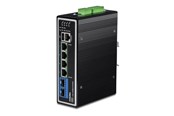 Switch/splitter - TRENDnet TI-BG62i - switch - industrial - 6 ports - Managed - TAA Compliant - TI-BG62i