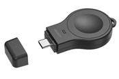 Batteri - Deltaco AWC-102 - Mini wireless charger for apple watch USB-C black - AWC-102