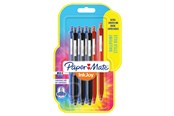 Skrive- & Tegneverktøy - Paper Mate InkJoy 300RT uttrekkbare kulepenner | Middels punkt (1,0 mm) | Svart, blå og rød | 8 Stk - 2186750