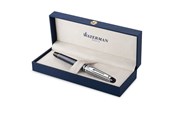 Skrive- & Tegneverktøy - Waterman Expert Deluxe | Fyllepenn | Metall- og steingrå lakk med palladiumbelagt trim | Palladium Medium Nib | Gaveeske - 2187689