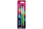 Skrive- & Tegneverktøy - Parker Jotter Originals 80's Retrowave Ballpen Caribbean Blue & Apple Green M Blue ink 2-Blister - 2186315