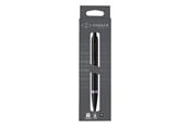 Skrive- & Tegneverktøy - Parker IM Vibrant Rings Satin Black Lacquer Amethyst Purple Accents Ballpen M Blue ink 1-Blister - 2190260