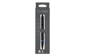 Skrive- & Tegneverktøy - Parker IM Vibrant Rings Satin Black Lacquer Marine Blue Accents Ballpen M Blue ink 1-Blister - 2190259