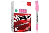 Skrive- & Tegneverktøy - Sharpie permanente markører | Fint tips for dristige detaljer | Rosa blekk | 12 stk - 2025035