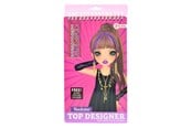 Kreative leker - Toi-Toys Sketchbook Rock Star with Stickers Diamonds and Templates - 46138B