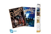 Reklameartikler - ABYstyle - HARRY POTTER Set 2 Chibi Posters Retro Hogwarts & Diagon Alley - Plakat - ABYDCO732