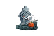 Reklameartikler - ABYstyle - THE NIGHTMARE BEFORE CHRISTMAS: Zero - Figur - ABYFIG038