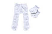 Dukker, Bamser & Utstyr - Heless Doll Tights with Socks - Snowflakes 28-35 cm - 4781