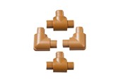 Kabelordner/Kabelstrømpe - D-LINE Adapter Kit 16x8mm 4 Pieces Oak Colored - ETFBAP1608O