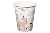 Leketøy - Folat BV Paper Cups Unicorns & Rainbows 250ml 6 pcs. - 68343