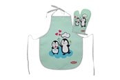 Rollelek - Heless Set of children's apron and oven glove Penguin - 223