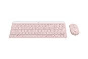 Tastatur - Logitech Slim Wireless Combo MK470 - Tastatur & Mussett - Italiensk - Rosa - 920-011318