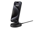 Mobil - Adaptere og ladere - Belkin BoostCharge Pro wireless charging stand - magnetic - + AC power adapter - 15 Watt - WIA008VFBK