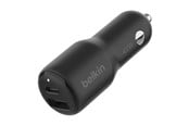 Mobil - Adaptere og ladere - Belkin BoostCharge car power adapter - USB 24 pin USB-C - 42 Watt - CCB005BTBK