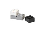 Barnerom - LEGO DESK DRAWER SET - BLACK GREY & WHITE - 43250801