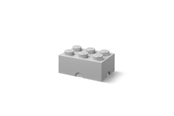 Barnerom - LEGO Storage brick 6 - MEDIUM STONE GREY - 40000805