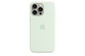 Mobil - Deksel og etui - Apple iPhone 15 Pro Max Silicone Case with MagSafe - Soft Mint - MWNQ3ZM/A